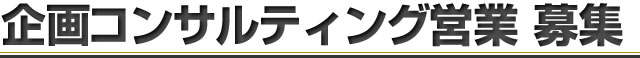 企画コンサルティング営業